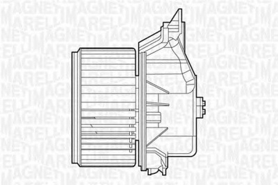 MAGNETI MARELLI 069412528010 -  Электродвигатель, вентиляция салона